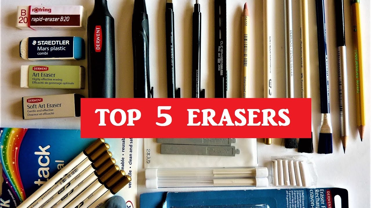 The Best And Worst Erasers For Artists of Graphite, Colored Pencil,  Charcoal, Pastel and Carbon 