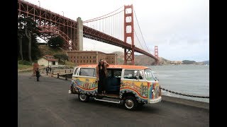 SAN FRANCISCO in bus hippie Volkswagen