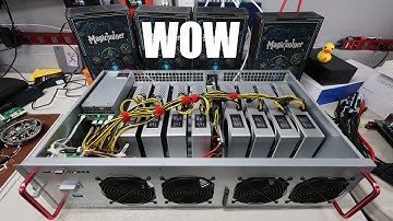 This is it... 8 "GPU" BITCOIN Miners in 1 SERVER CASE!