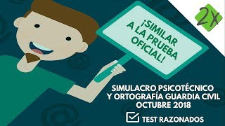 Simulacro Psicotécnicos Guardia Civil - Octubre 2018