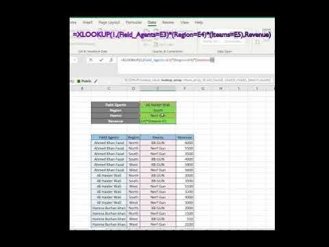 Xlookup formula with Multiple Criteria. Excel Function How to Excel, #
