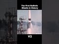 The First Ballistic Missile in History | Real Sound, Colorized #shorts #ww2 #history