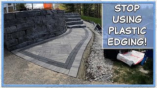 Celebrity Paver Edge Restraint | Why I Use Concrete Wealth