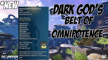DCUO: New Belt Of Omnipotence!! Metal Part 2 New OP Piece!!!