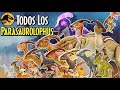 Todas las Figuras y Juguetes del PARASAUROLOPHUS de Jurassic Park y Jurassic World