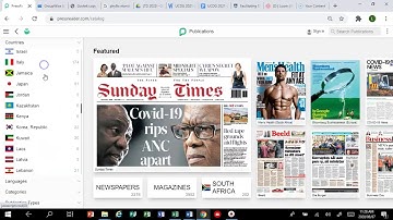 How to access Online Newspapers via PressReader