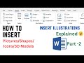 How to Insert Picture Shapes and Icons in MS-word| MS_WORD Tutorial for Beginners Part 8
