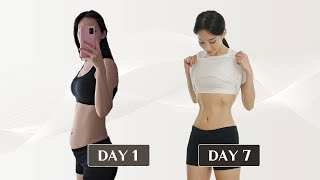 [V-LOG] WHY I GAINED LOTS OF BELLY FAT & HOW I GOT A FLAT STOMACH IN 7 DAYS l MY REAL ROUTINES &TIPS