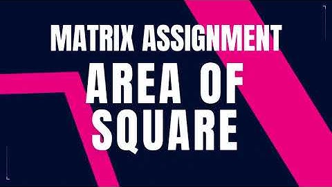 Area of Square | Matrix Assignment | Nxtwave ccbp 4.0 telugu | Python coding tips tricks | python