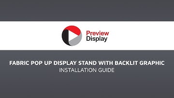 How to build a BackLit fabric Pop Up Display Stand