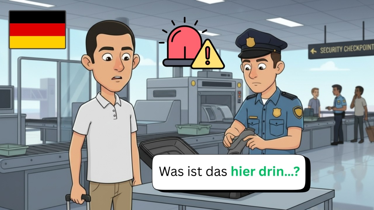 Deutsch für Anfänger | Dialoge und Situationen am Flughafen | Deutsch verstehen | Deutsch lernen