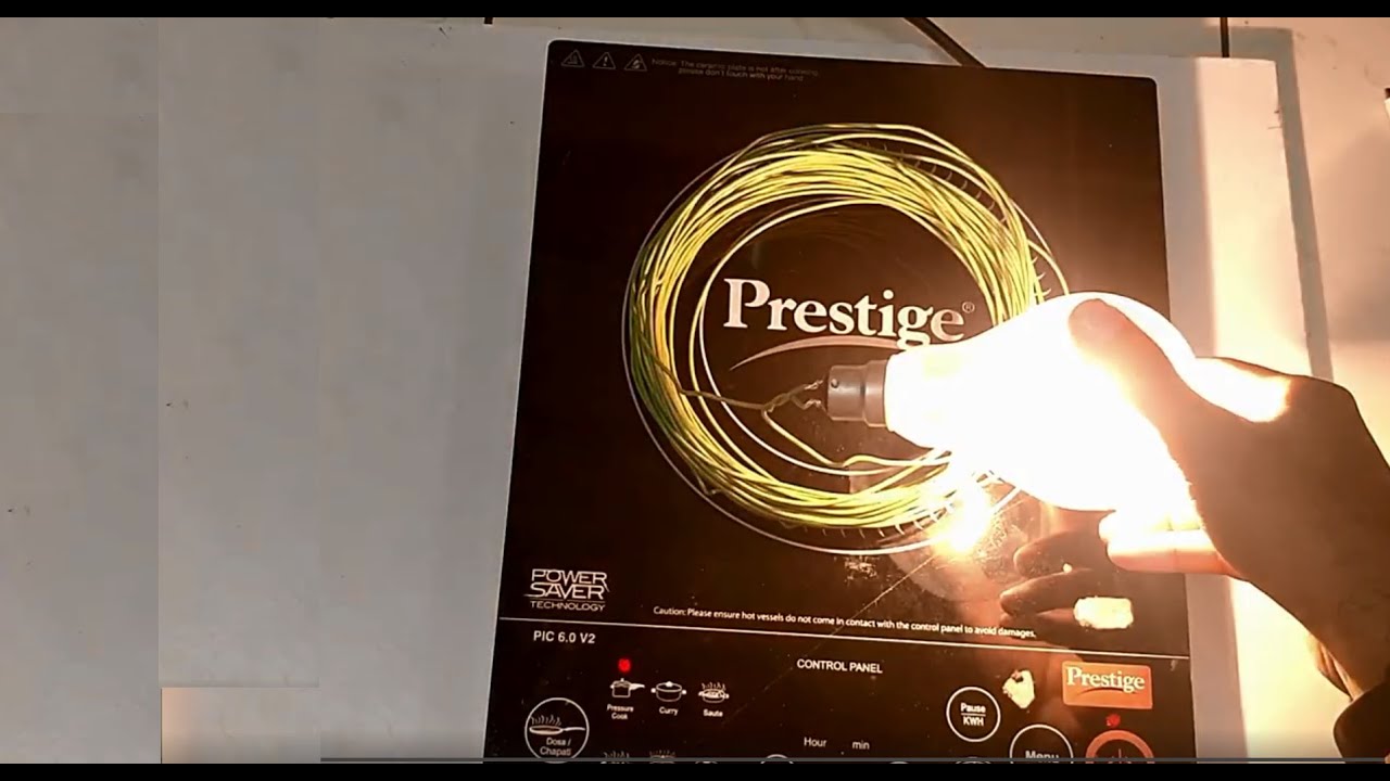 Cooking Bulb, LED, DC Motor in Induction stove Induction stove hacks