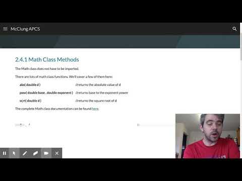 McClung APCS - 2.4.1 Math Class Methods