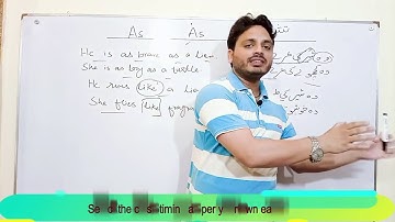 Use of "As...........As" - Grammar - By Syed Ali Raza Kazmi