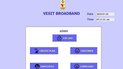 ISP Management System In Java