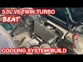 Cooling system build【#12】HONDA BEAT/ホンダ ビート/PP1/V6 3.0L Twin turbo/TD05-20G/ツインターボ/radiator/3層ラジエーター