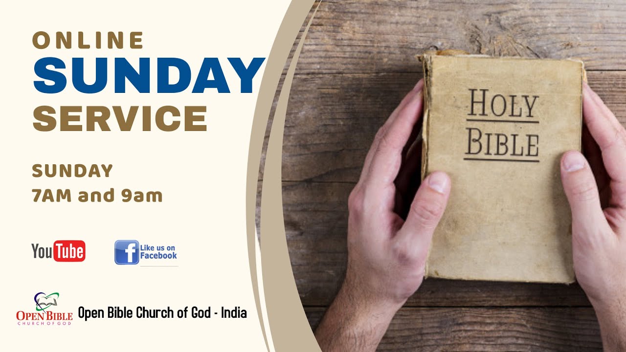 🔴 LIVE | Open Bible Church of God - India Official Live Sunday 1st ...