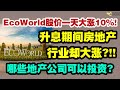 EcoWorld股价一天大涨10%！升息期间房地产行业却大涨？！哪些地产公司可以投资？