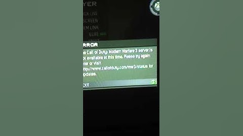 Help me with the mw3 server error!(FIXED)