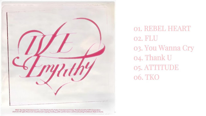IVE EMPATHY Album Playlist