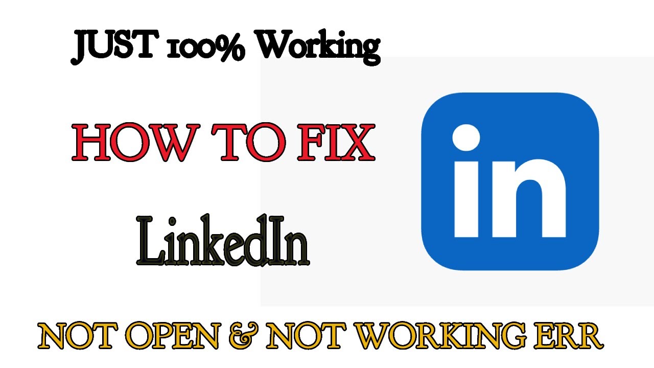 How to Fix LinkedIn App Not Working Problem Android & Ios - Not Open Problem Solved | AllTechapple
