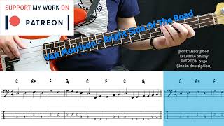 Video thumbnail of "Van Morrison - Bright Side Of The Road (Bass cover with tabs)"