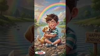 Brave Boy Saves Puppy From River 😱❤️ #shorts #puppy #cute #viral #animalstory #puppyvideos