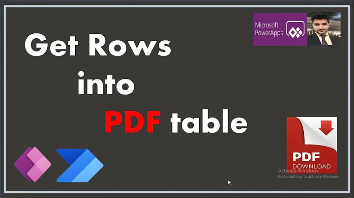 get rows in pdf table in power app || list items in pdf table || download pdf in power app