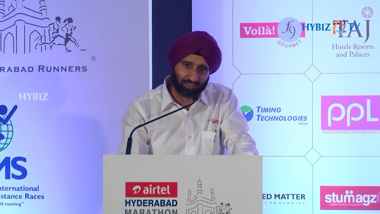 events in hyderabad next week Avneet Singh Puri, CEO, Andhra Pradesh & Telangana, Bharti Airtel | Hyderabad Airtel Marathon 2019