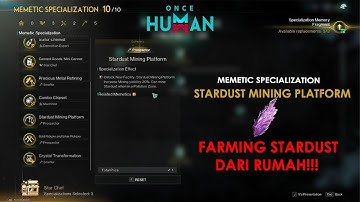 ONCE HUMAN - MEMETICS SPECIALIZATION STARDUST MINING PLATFORM
