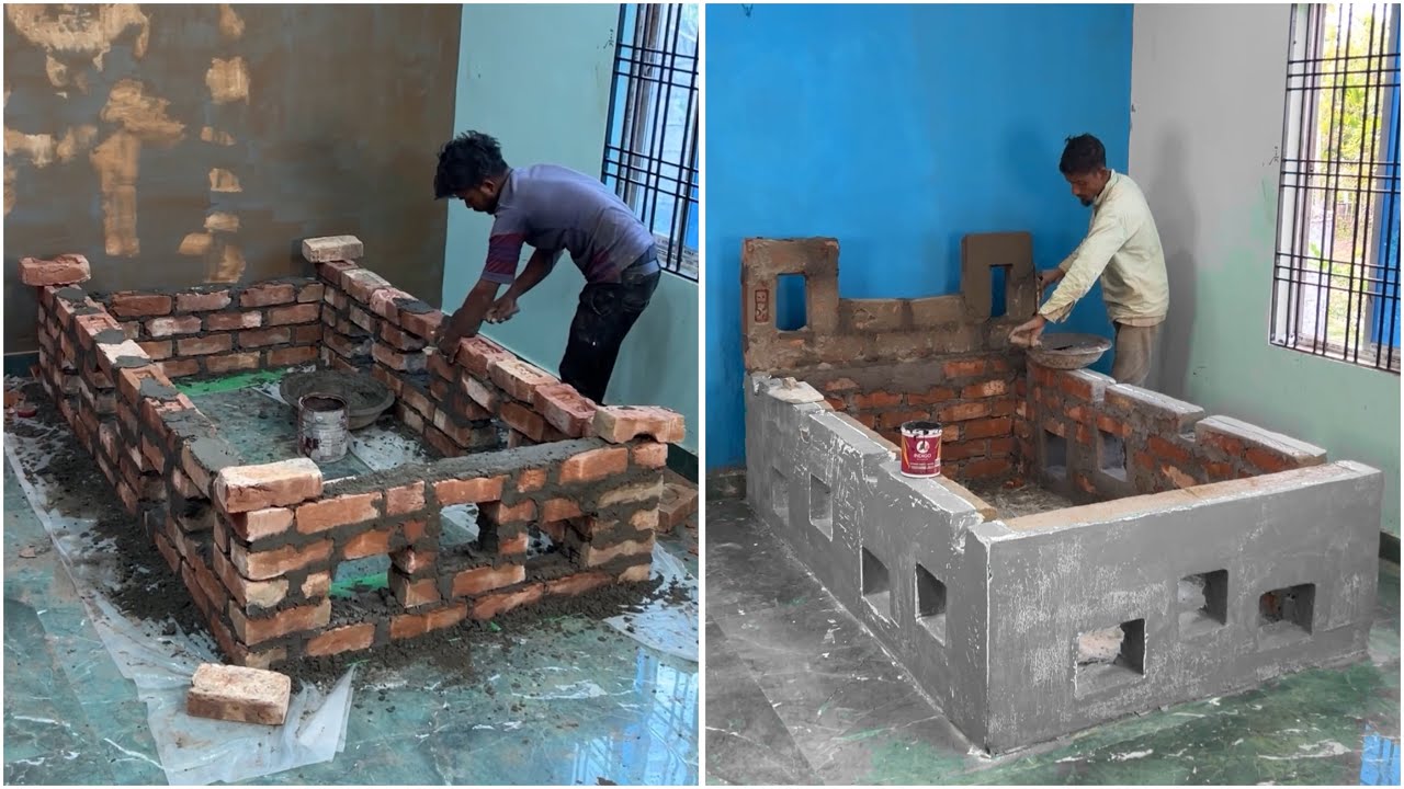 Идея изготовления цементной кровати 