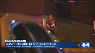 2 teens in custody after off-duty officer shot overnight in downtown St. Louis