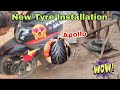Apollo tyre installed in ntorq ll crazy look😱😱||Ntorq modification 😱|AKASH V1|