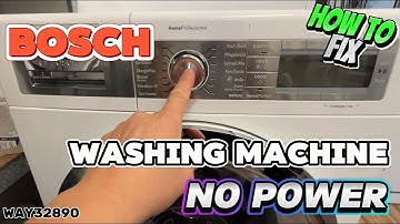 Repair NO POWER ON BOSCH Washing machine Home Professional WAY32890. Fix no power supply .