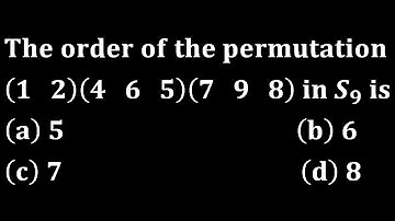 order of an element in permutation group order of permutation group symmetric group s9