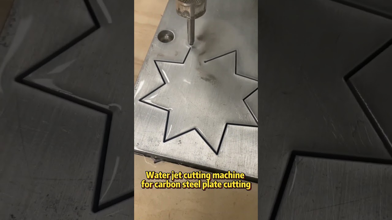 Water jet cutting machine for carbon steel plate 