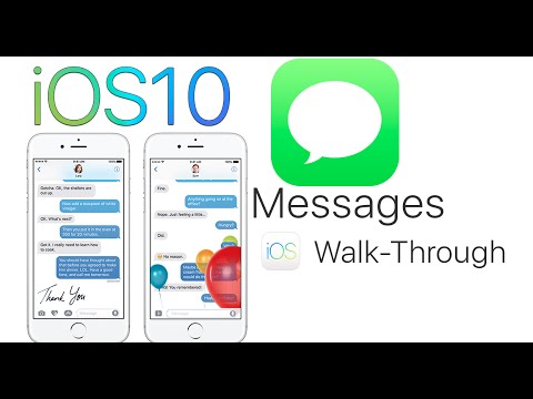 iOS 10 New Messages App Full Walk Through