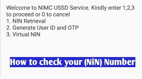 USSD Code to Check Your (NIN ) National identification number on M T N Network