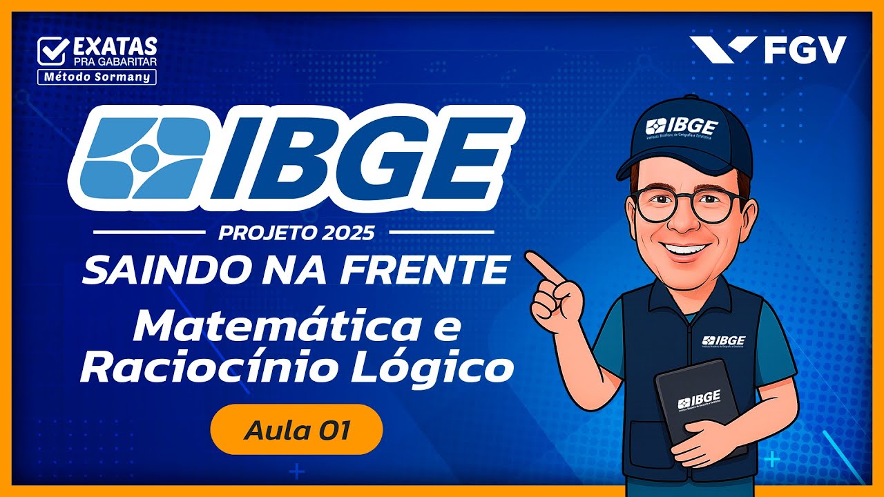 Concurso IBGE 2025  | AS MELHORES DICAS E QUESTÕES -  MATEMÁTICA E RACIOCÍNIO LÓGICO