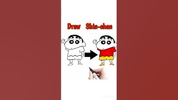 Draw Shinchan simple drawing step by step #shinchan #easydrawing #kidsdrawing #howtodraw