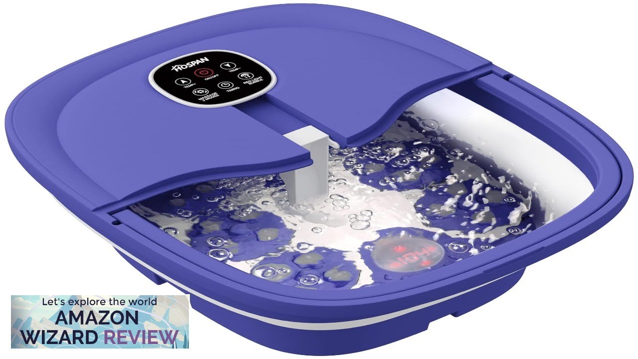 HOSPAN (2023.8 Upgrade Collapsible Foot Spa Electric Rotary Massage, Foot Bath Review