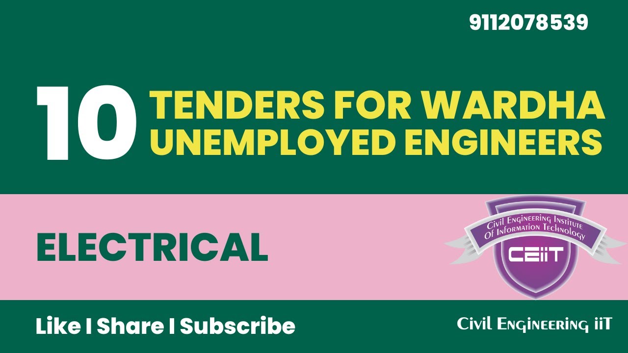 Wardha Unemployed Engineers Tenders for Electrical E Tender News www
