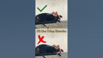 ✅Form Correction - DB Line Tricep Extension || #shorts #ytshorts #triceps #tricepsworkout #viral
