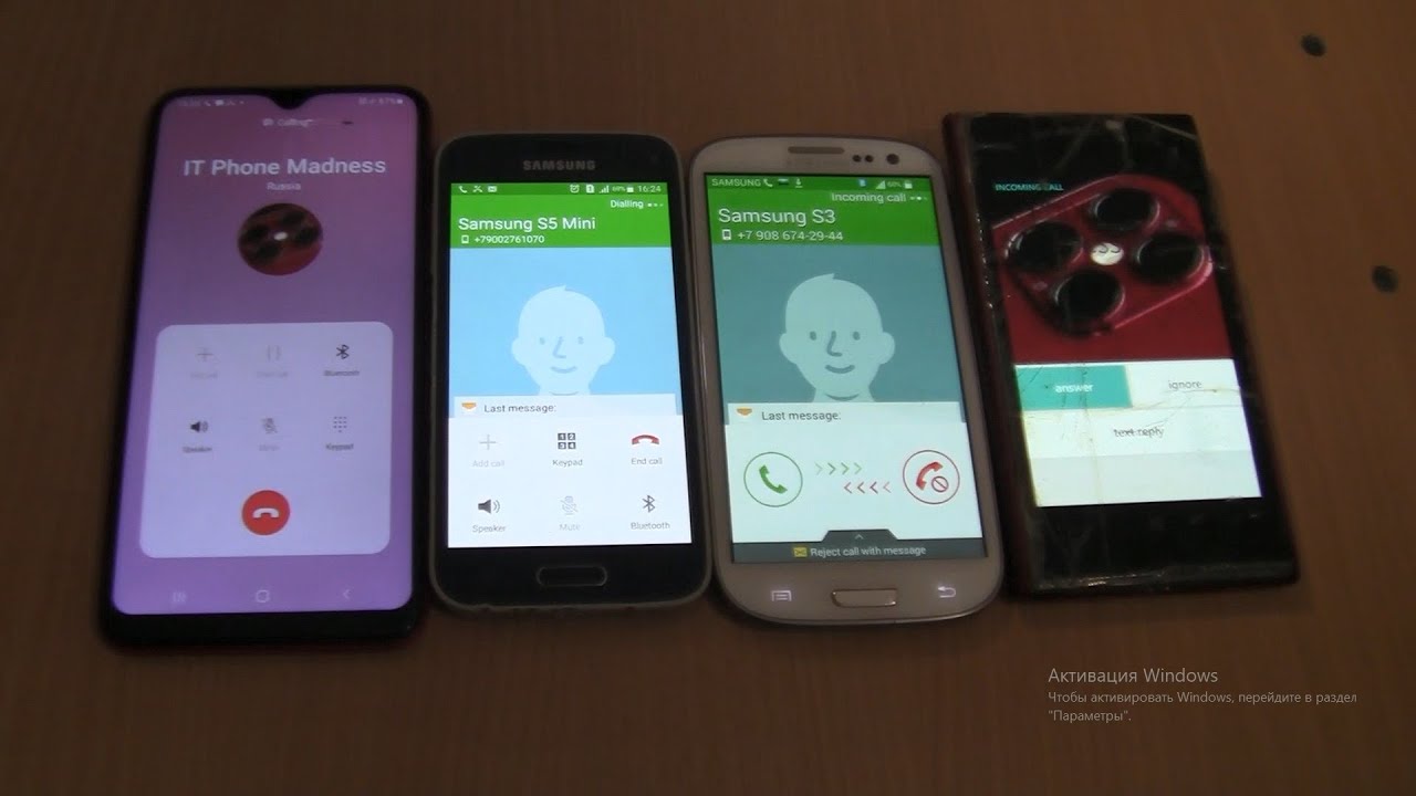 Over the Horizon Incoming call &Outgoing call at the Same Time Samsung Galaxy A10+S3+S5 mini+Nokia