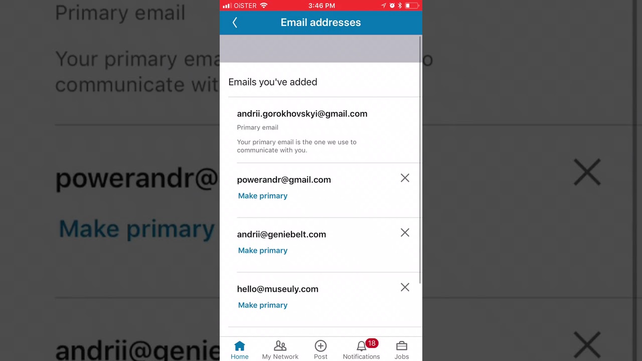 How to CHANGE PRIMARY EMAIL ADDRESS on LINKEDIN? - YouTube