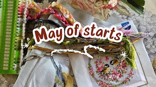 Flosstube #8 May of starts! Vercaco / RTO / Chatelaine / Cross stitch