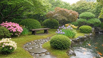 Rainfall in the Garden | Deep Sleep & Relaxation Sounds