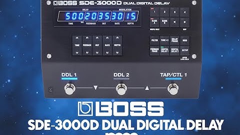 MusicMaker Presents - BOSS SDE-3000D DUAL DIGITAL DELAY - AN OLD RACKMOUNTED DIGITAL CLASSIC RETURNS