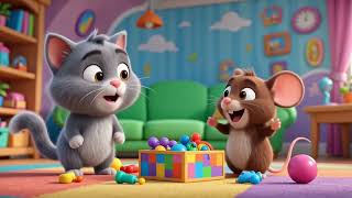 Buzo & Mimo’s Crazy Cheese Chase 🧀 | Funny 3D Cartoon Adventure | Cat vs Mouse Comedy