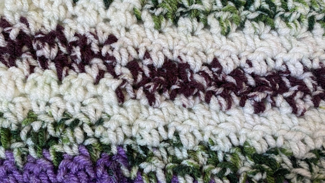 Point crochet : seed stitch